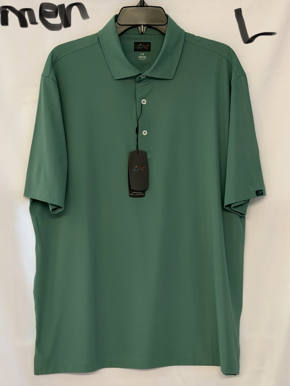Greg Norman Collection Teal Green Performance Polo